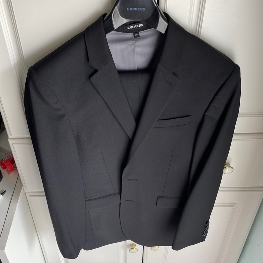 Black extra slim Express suit and pant set - 36S and 29x30